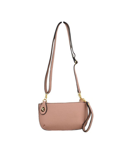 Twist Closure Small Wristlet Crossbody Bag