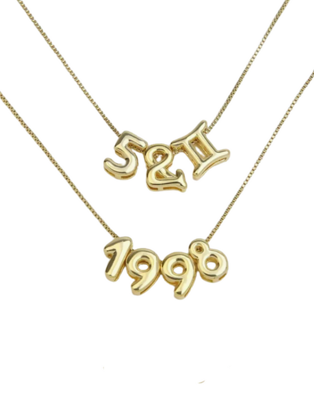 Bubble Number/Symbol Slide On Charm