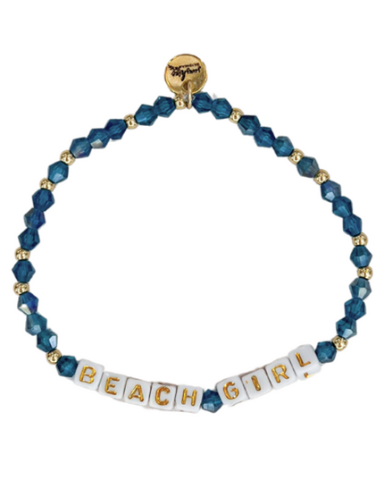Beach Girl Letter Block Bracelet