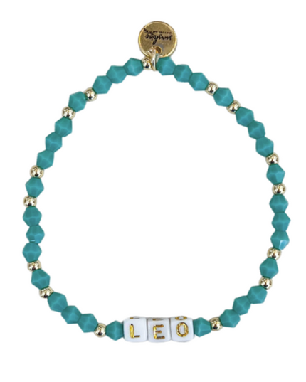 Leo Letter Block Bracelet