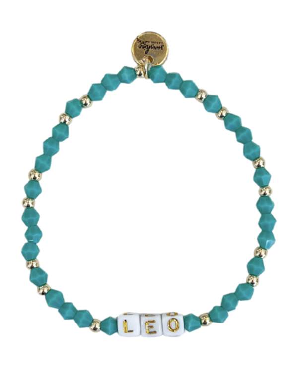 Leo Letter Block Bracelet