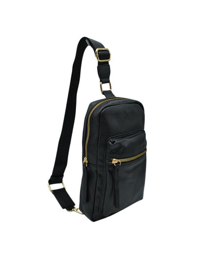 Single Strap Multi Zip Sling Bag
