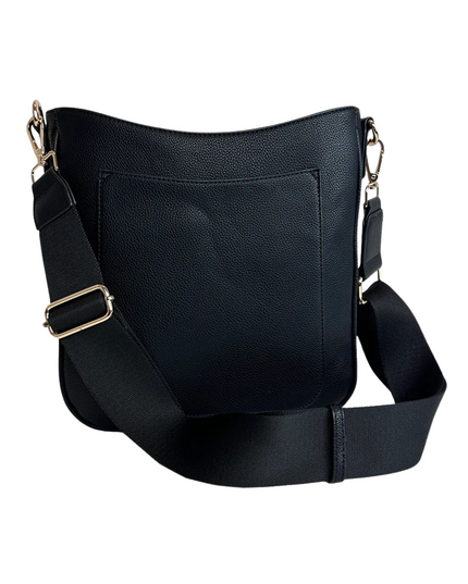 Maxine Vegan Pebble Leather Messenger Bag