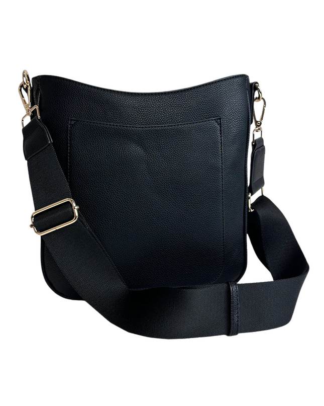 Maxine Vegan Pebble Leather Messenger Bag