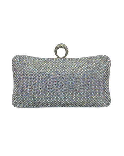Rhinestone Studded Clutch Crossbody Evening Bag