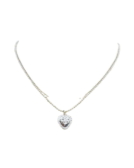 Heart Charm Double Layered Necklace