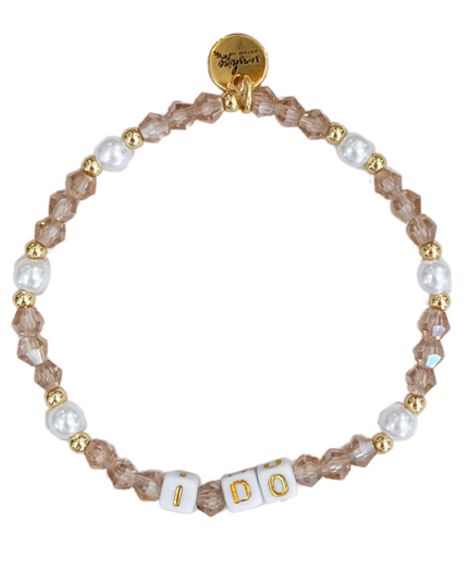 I Do Letter Block Bracelet