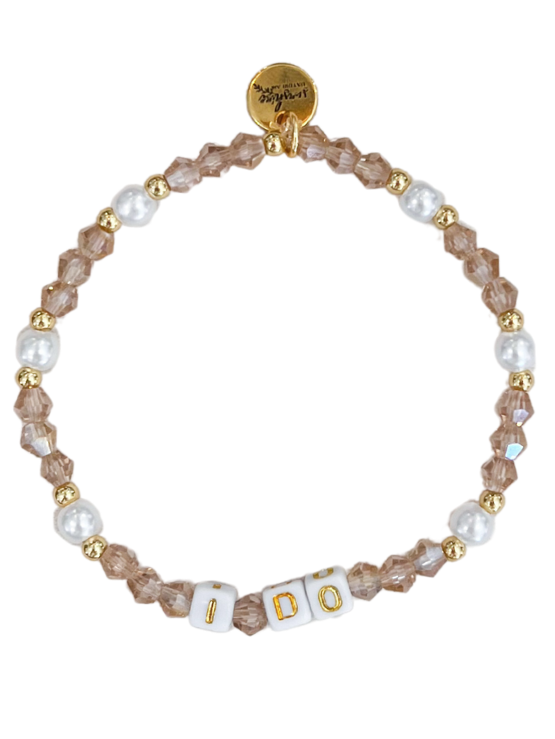 I Do Letter Block Bracelet