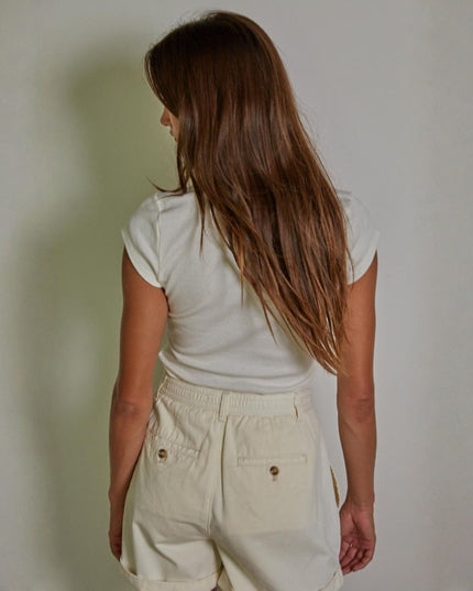 Becca Scoop Neck Short Sleeve Top