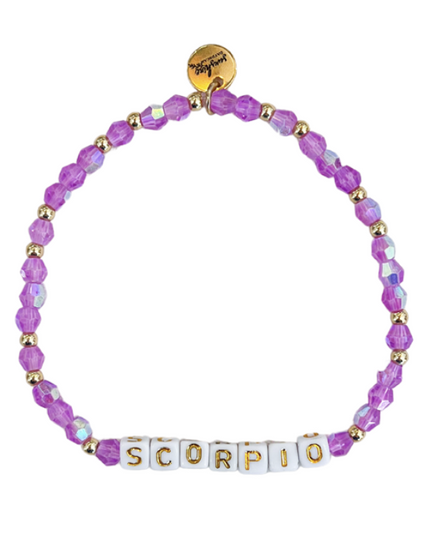 Scorpio Letter Block Bracelet