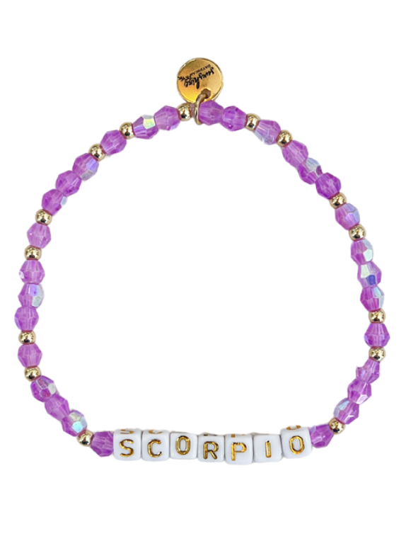 Scorpio Letter Block Bracelet