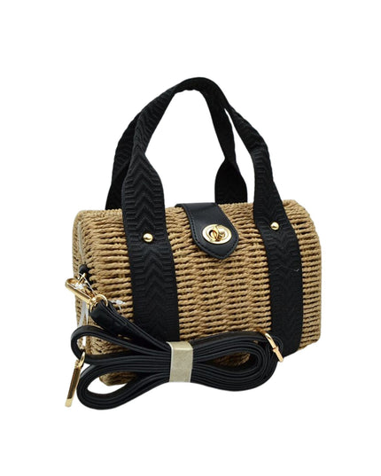 Structured Twist Lock Handbag