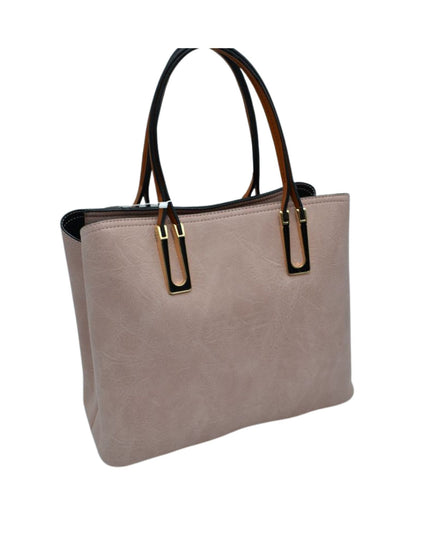 Chestnut Strap Shoulder Bag With Rustic Finish