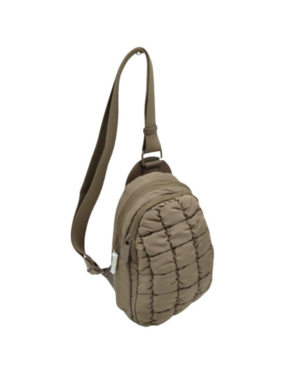Square Quilted Puffer Sling Bag