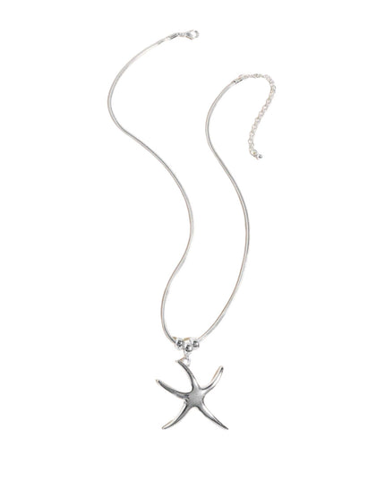 Metal Starfish Pendant Necklace