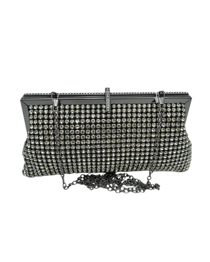 Rectangle Sparkly Stone Evening Clutch Shoulder Bag