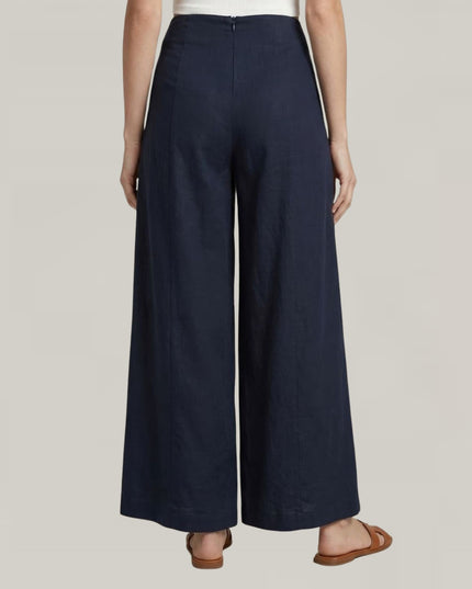 High Waist Wide Leg Culotte Pants