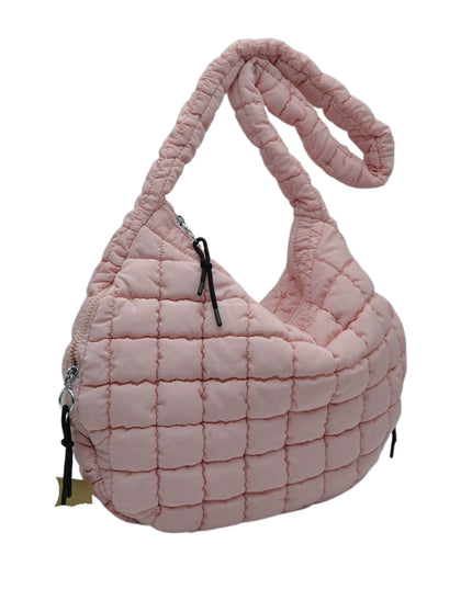 Squared Hardware Detail Single Strap Puffer Tote