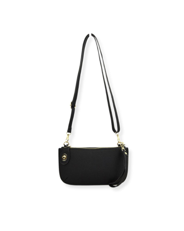 Twist Closure Small Wristlet Crossbody Bag