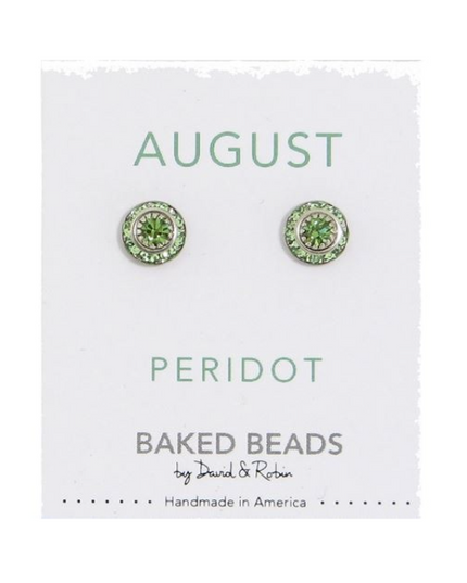 Crystal Birthstone Stud Earrings