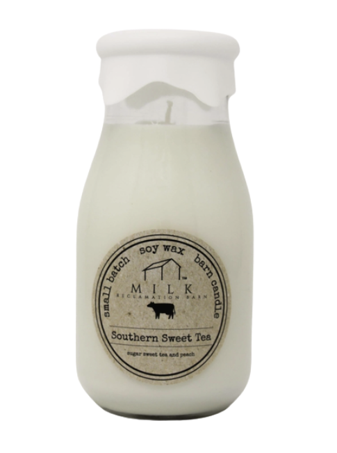 Southern Sweet Tea Milk Bottle Candle