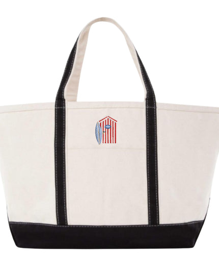 Single Icon Large Tote Personalized Canvas Bag