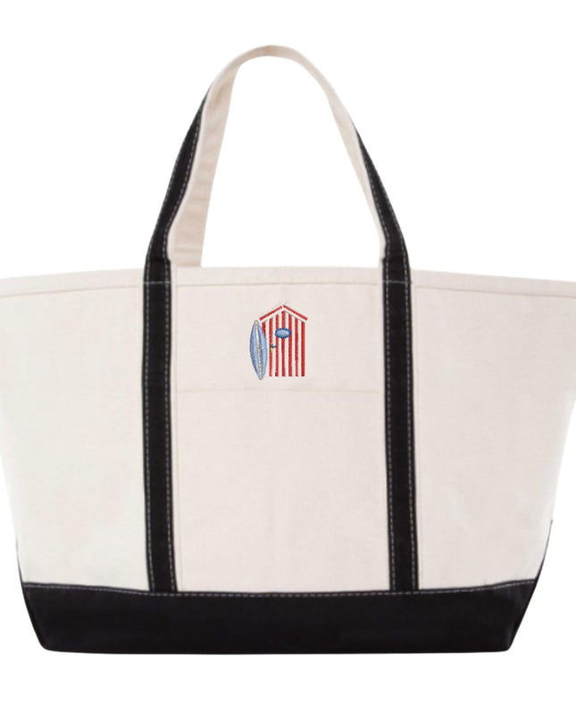 Single Icon Large Tote Personalized Canvas Bag
