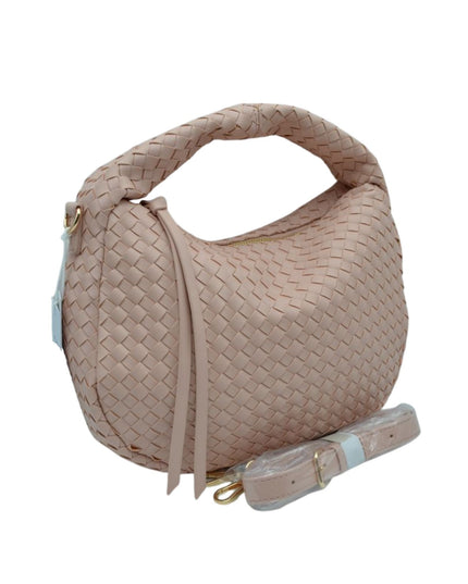 Braided Leather Shoulder Bag