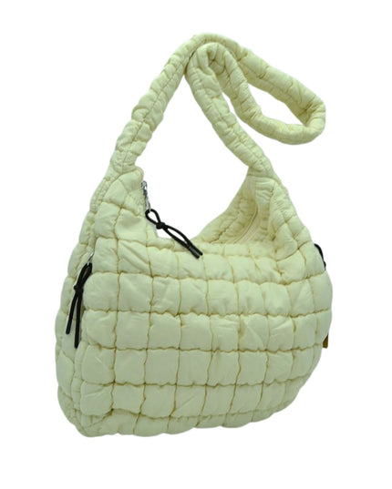 Squared Hardware Detail Single Strap Puffer Tote