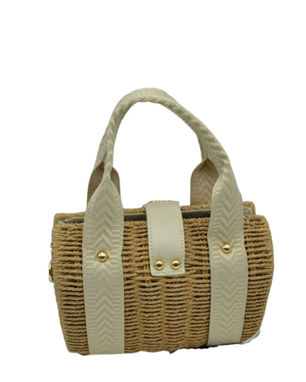 Structured Twist Lock Handbag