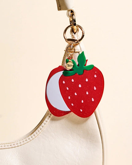 Strawberry Mini Mirror Bag Charm Bag Charm