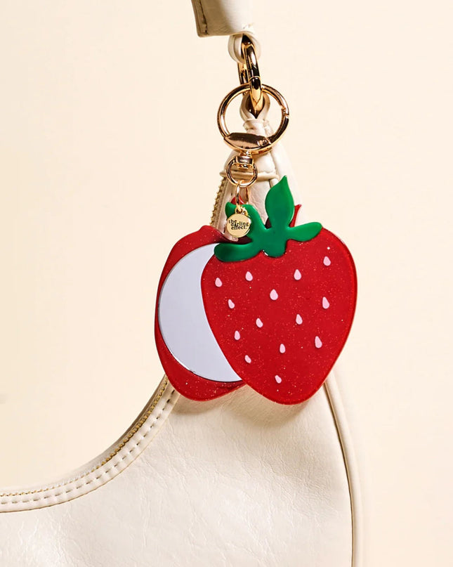 Strawberry Mini Mirror Bag Charm Bag Charm