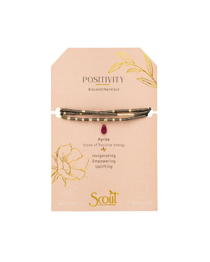 Teardrop Stone Wrap Bracelet/Necklace