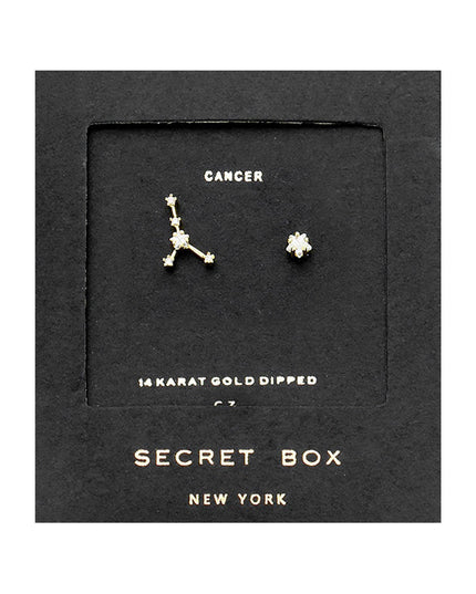 Zodiac Single Constellation & Stud Earrings