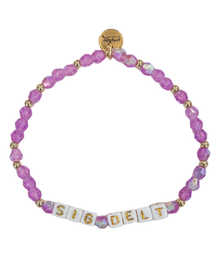 Sig Delt Sorority Letter Block Bracelet