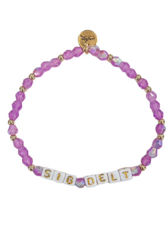 Sig Delt Sorority Letter Block Bracelet