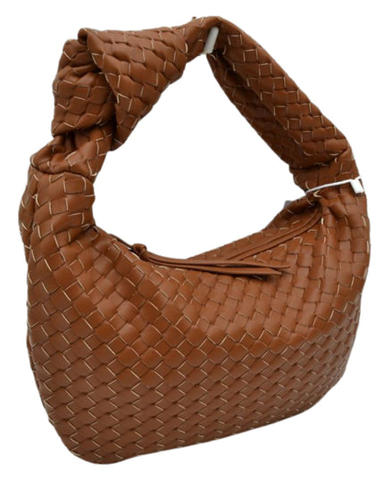 Knot Woven Shoulder Bag