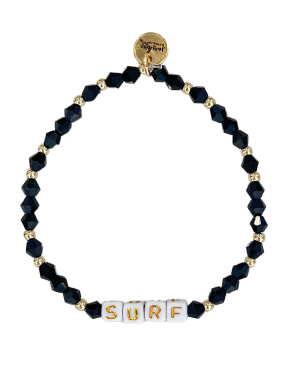 Surf Letter Block Bracelet