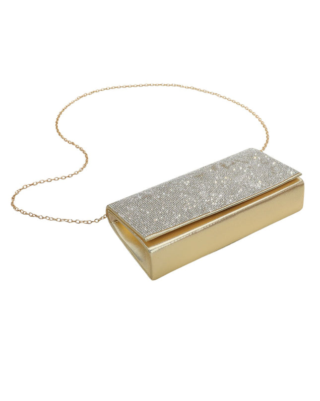 Rectangle Clutch Studded Rhinestone Crossbody Evening Bag