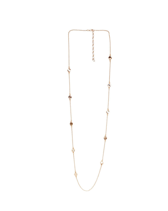 Spaced Disc Delicate Chain Necklace