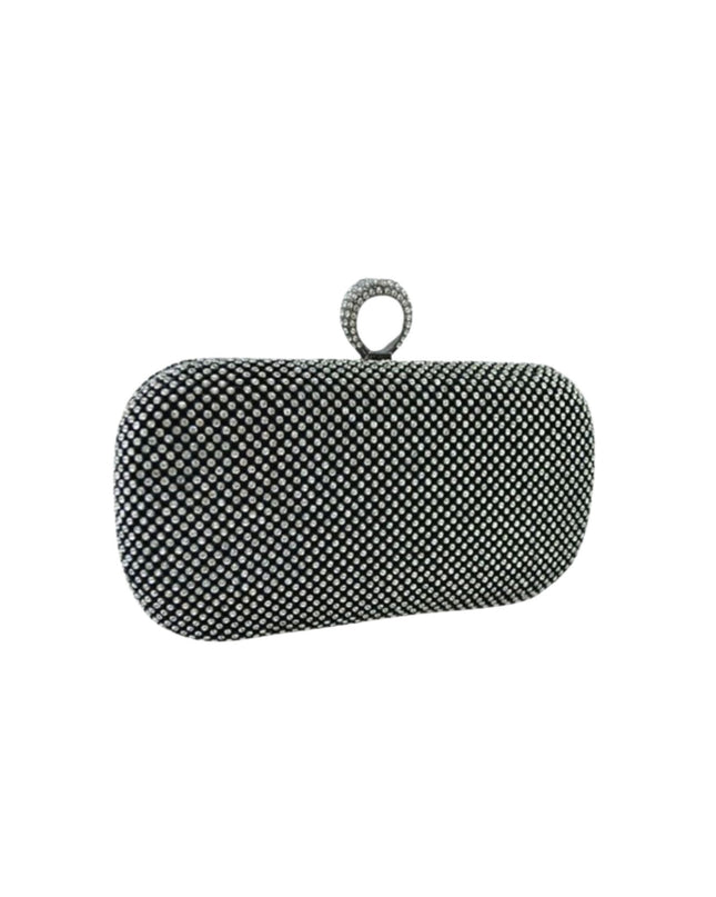 Rhinestone Studded Evening Clutch Bag