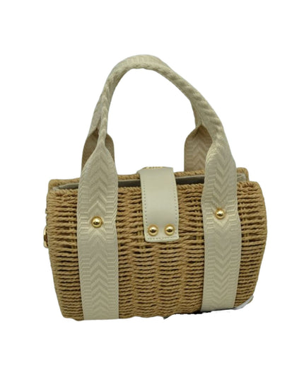 Structured Twist Lock Handbag
