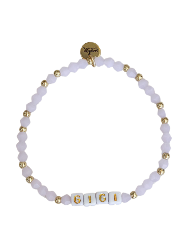 Gigi Letter Block Bracelet