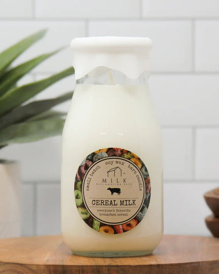 Cereal Milk Milk Bottle Candle