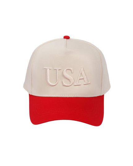 USA Tonal 3D Puff Embroidery Two Tone Trucker Hat
