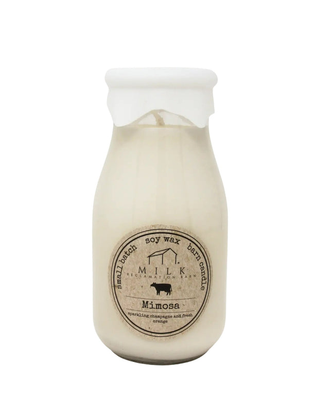 Mimosa Milk Bottle Candle