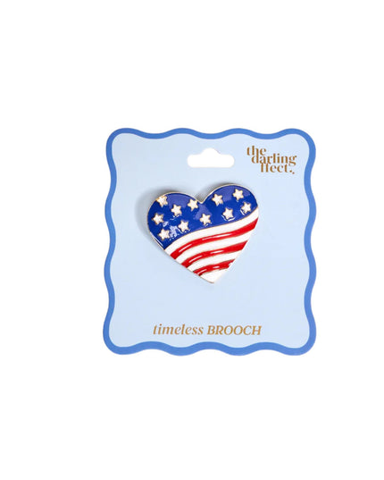 Americana Heart Timeless Brooch