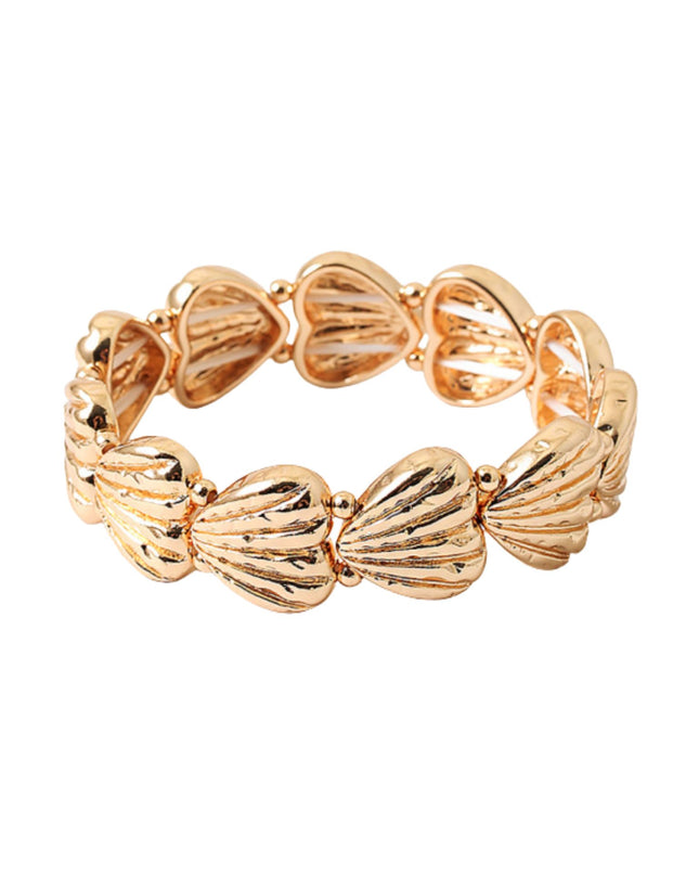 Metal Sea Shell Stretchable Bracelet
