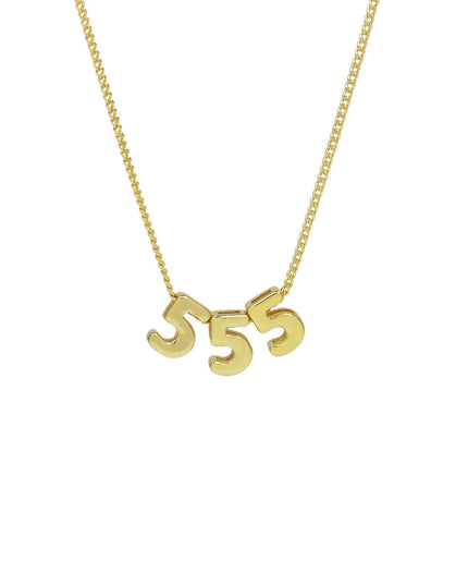 Angel Number Sliding Charm Necklace