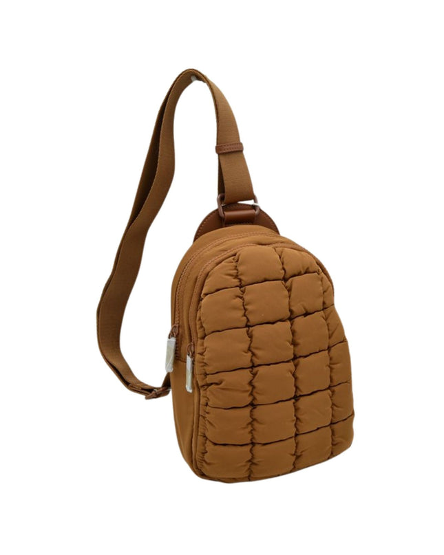 Square Quilted Puffer Sling Bag